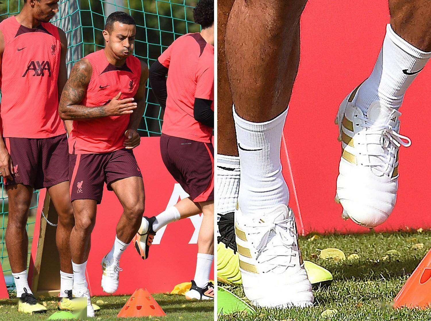蒂亚戈训练上脚全新adidas copa icon足球鞋_世界杯_穿着_西班牙