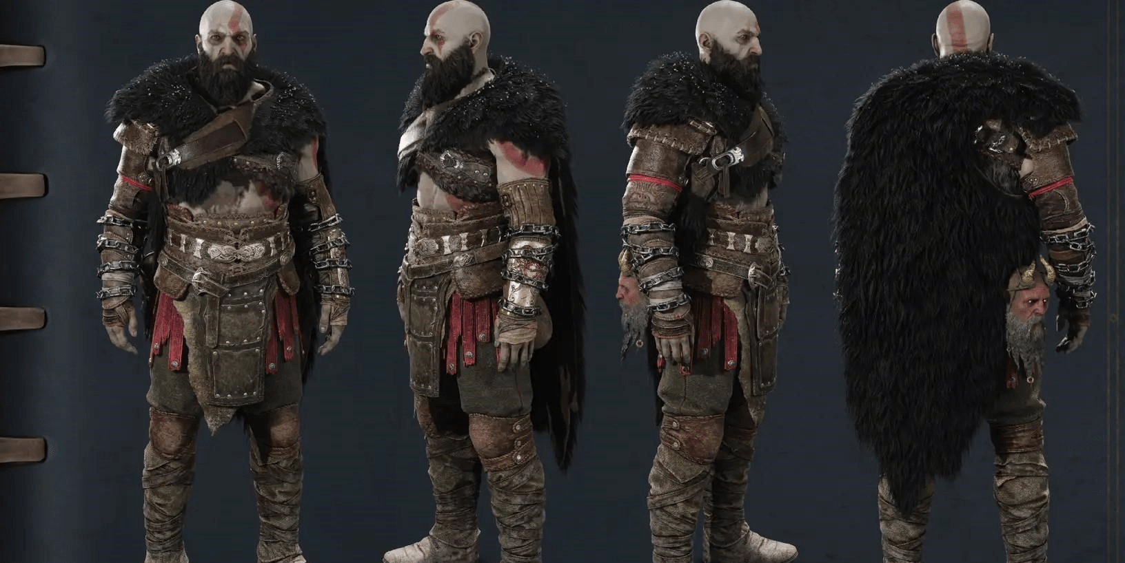 《战神:诸神黄昏》奎托斯角色设定图 官方游戏cos指南_北欧_神话_终结