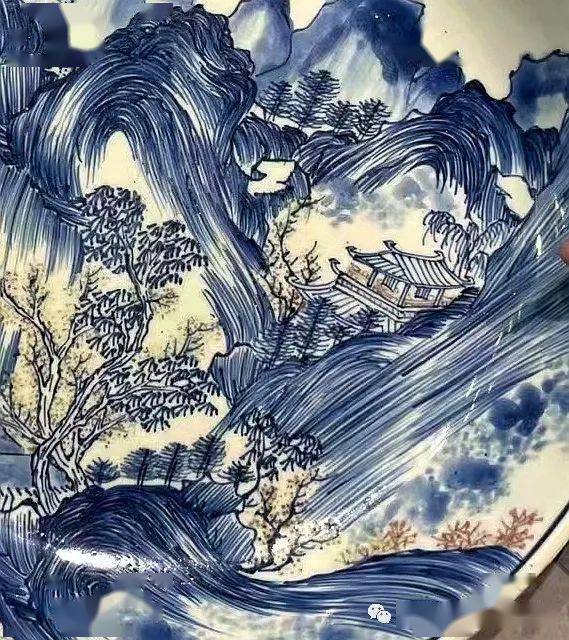古瓷器上的披麻皴是怎么回事?_康熙_时期_皴法
