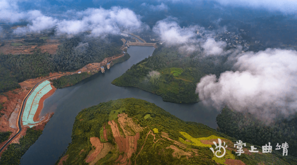 清晨,在罗平阿岗水库拍到的一幕!_水利工程_供水_曲靖市