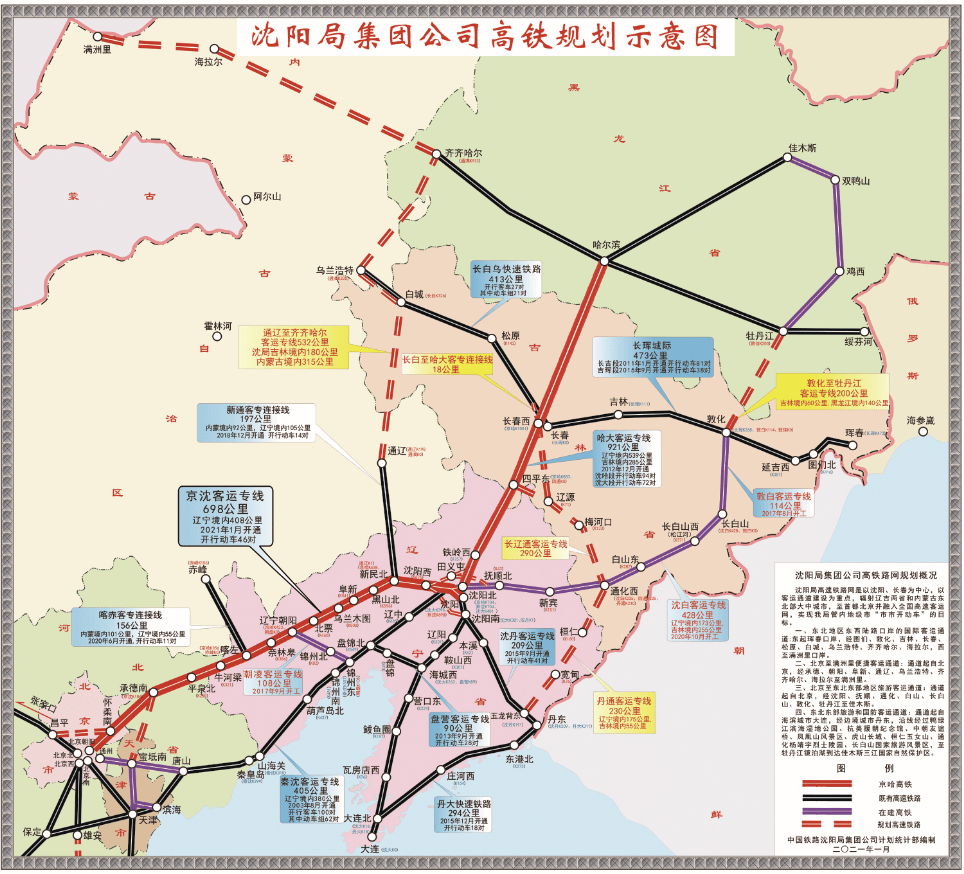 研究确定秦沈高铁与秦沈二通道线路的功能定位,做好项目建设与环渤海