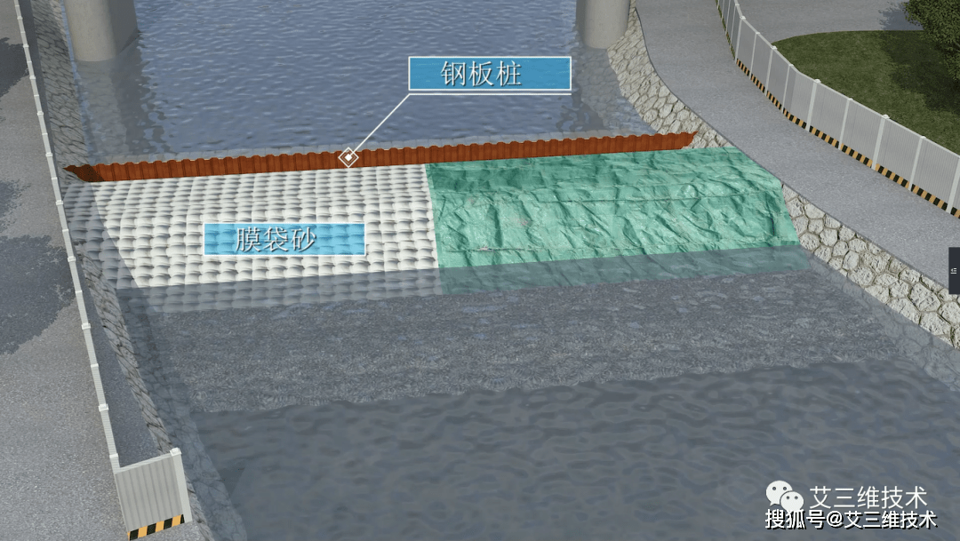 施工动画 | 广州南沙榄核镇万安水电站施工工艺_混凝土_围堰_工程量