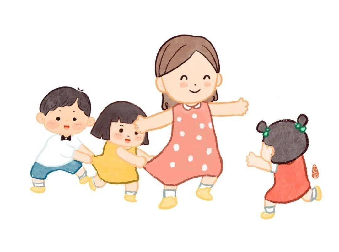 给幼儿园小朋友的传统民间游戏图鉴_孩子_妈妈_进行