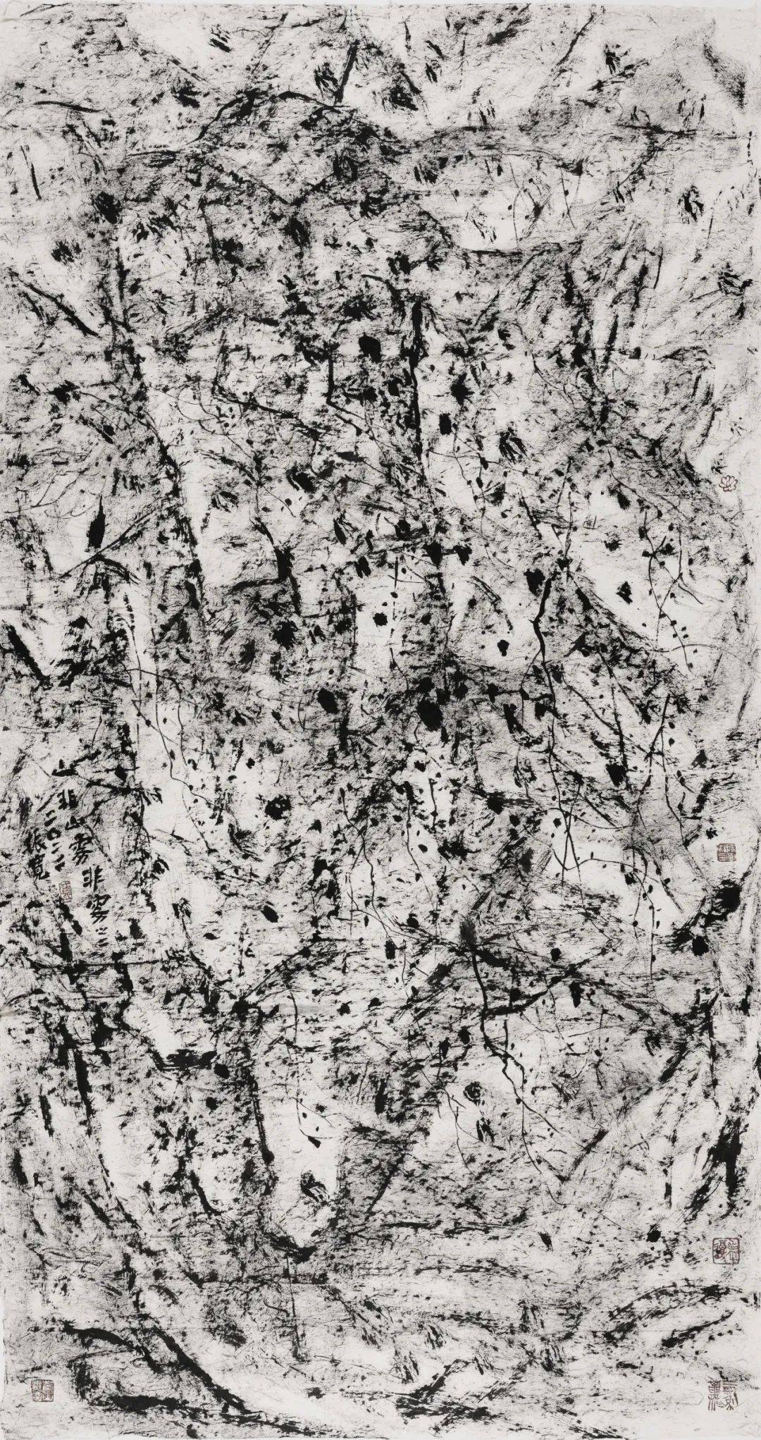 西北山水画焦墨山水画大师崔振宽山水作品展_cm_水墨_纸本