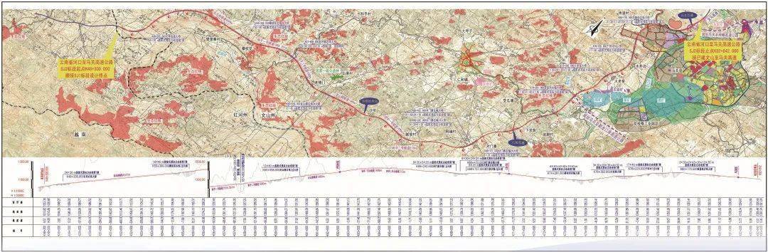 河马高速线路图本周,基投公司宣威至富源高速公路银团合同正式签订