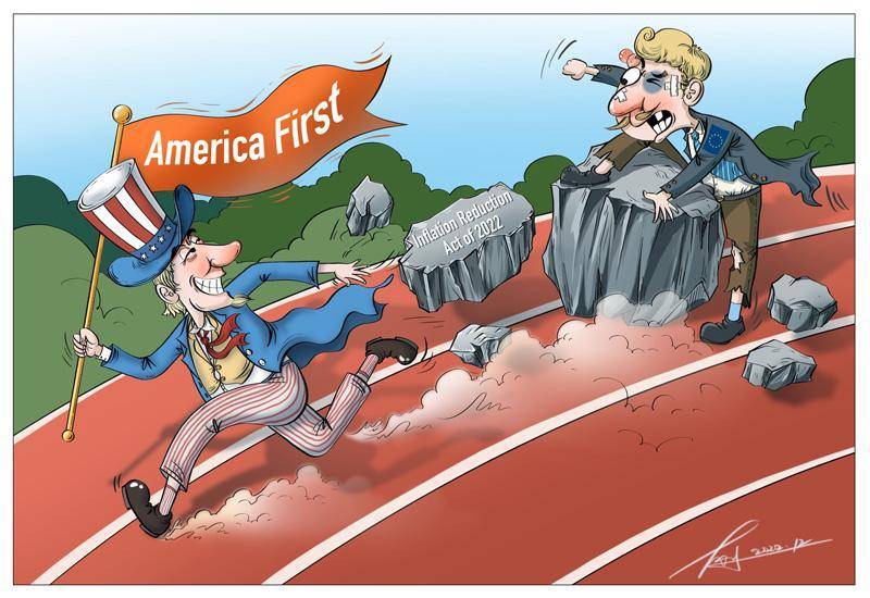 该法案打着"降通胀"的幌子,却充斥着"美国优先"的傲慢和保护主义的"