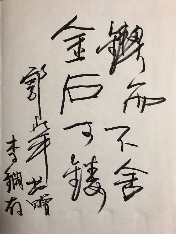 中国油画学会副会长郭北平为李钢题字作品欣赏