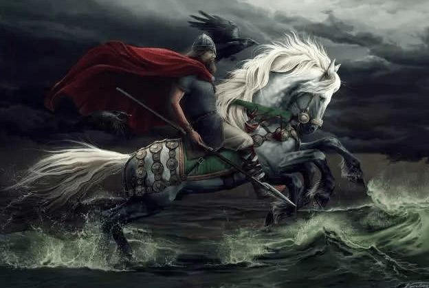 在雷神一中想必很多人第1次奥丁骑马都记忆犹新,他胯下骑着八足神马