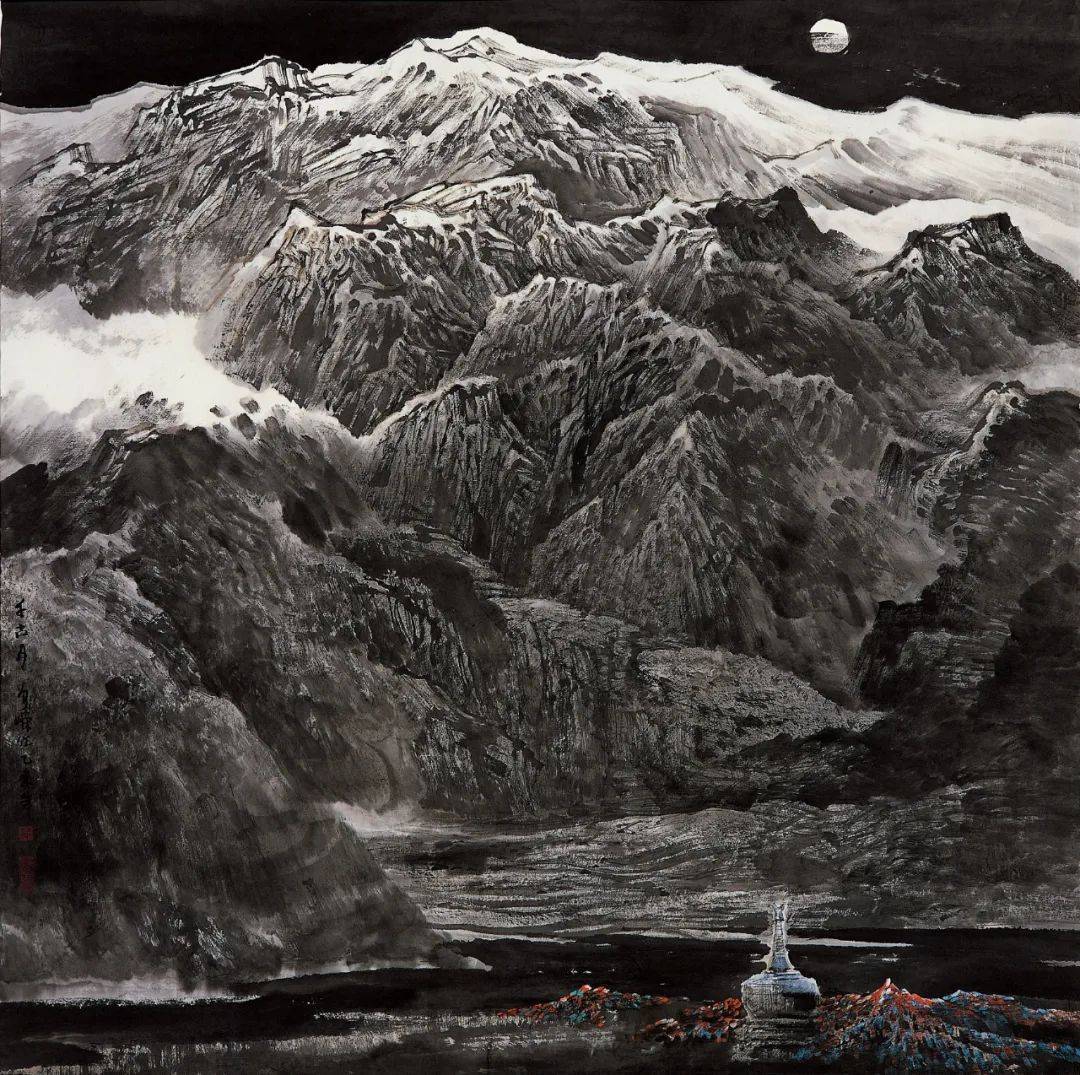 【专访】曾嵘:只想做一位纯粹的画家_黄河_创作_作品