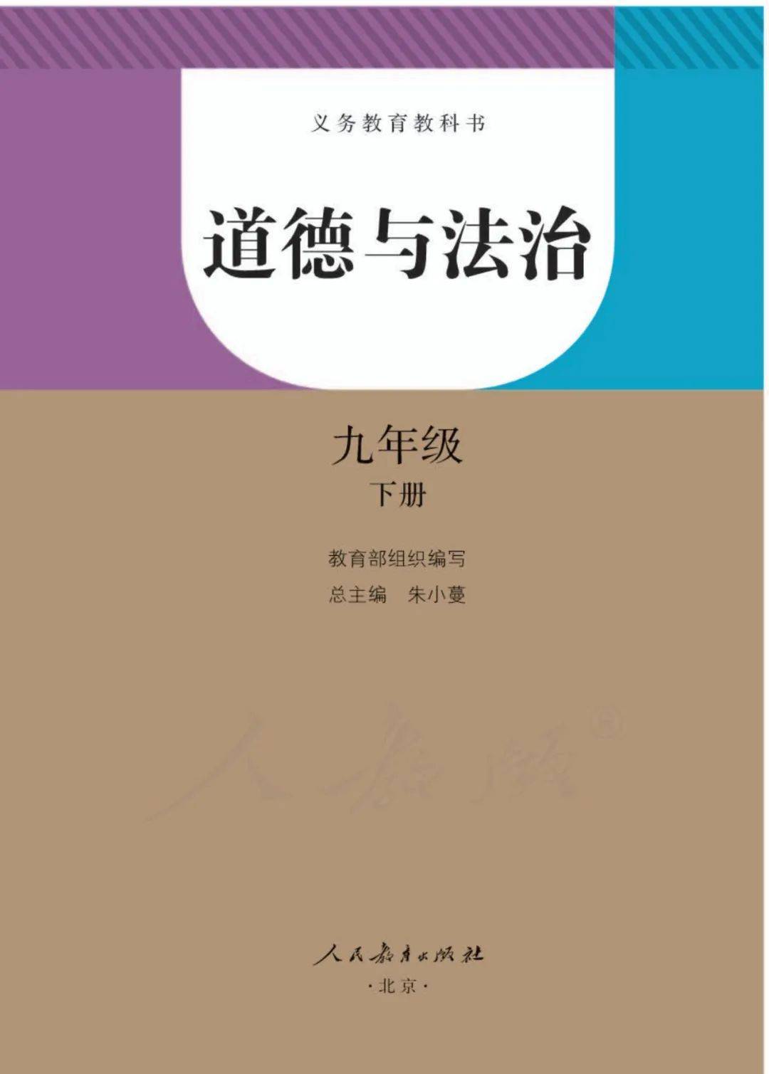 人教部编版九年级下册道德与法治电子课本教材