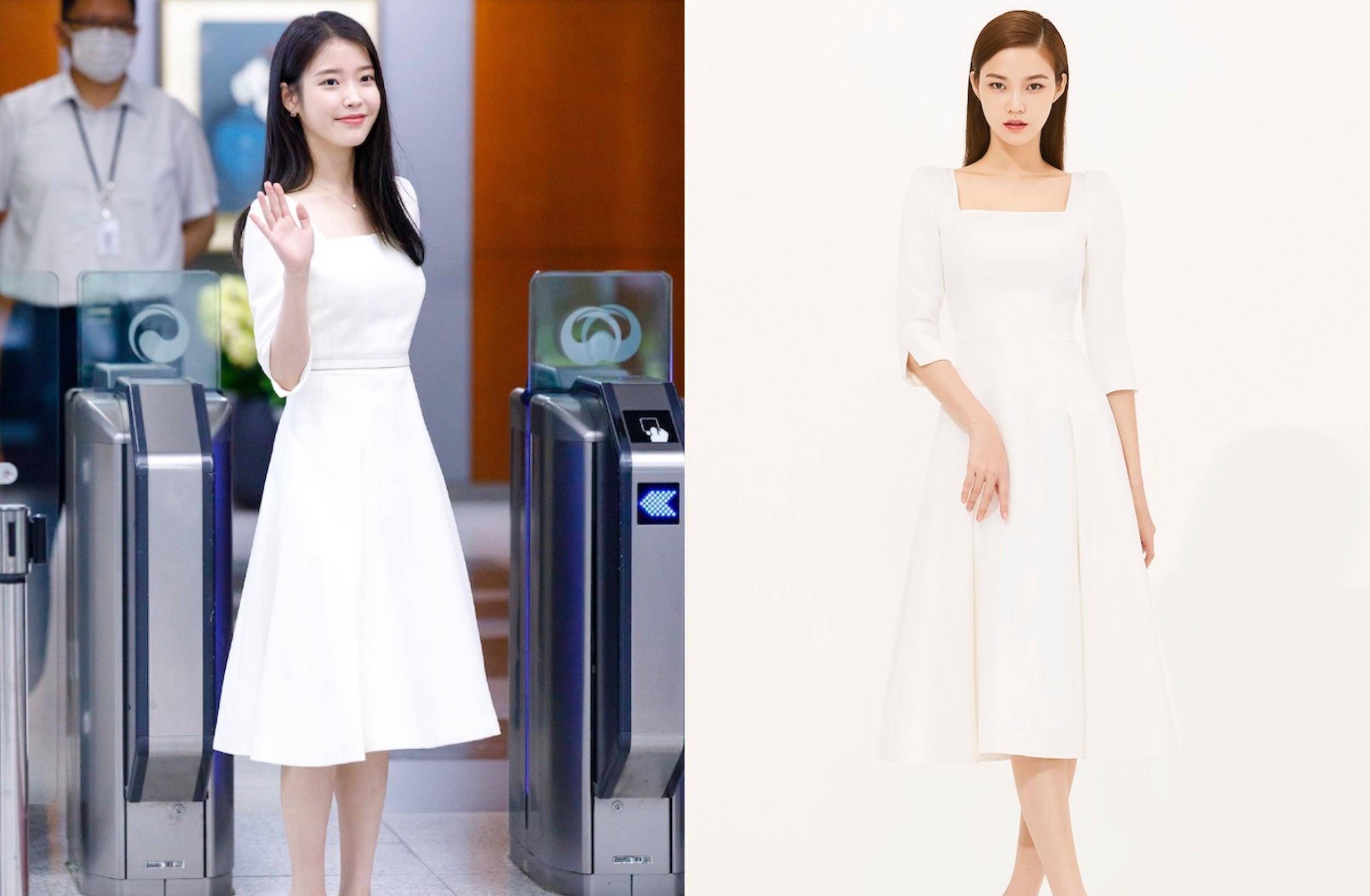 简单穿搭的iu李知恩,就像一个可爱的邻家小美眉_来自_系列_裙子