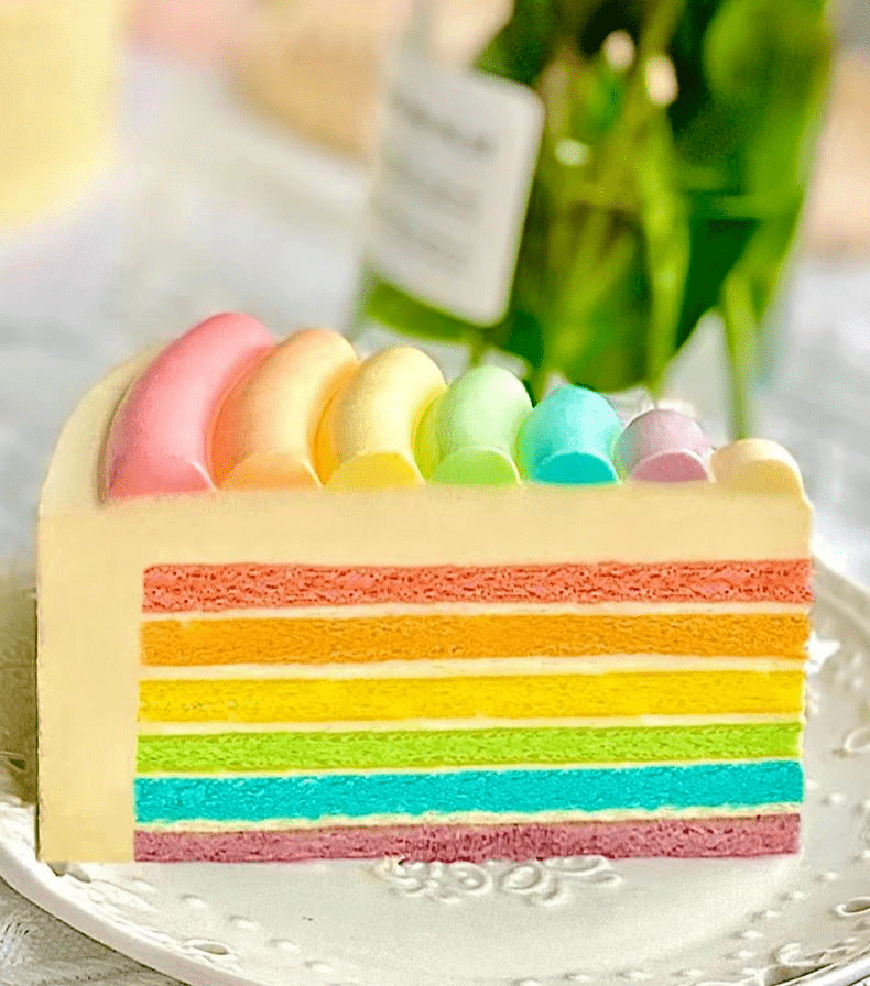 【幸福西饼|周末节假日适用】仅需99元享彩虹慕斯蛋糕2磅8寸动物奶油