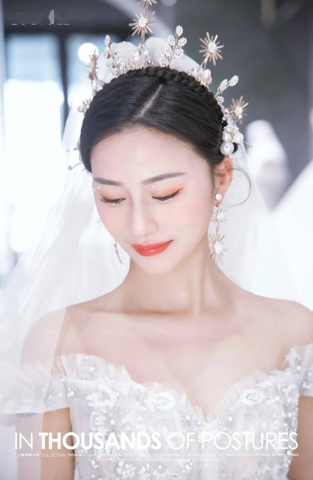 新娘发型越简单越好看～