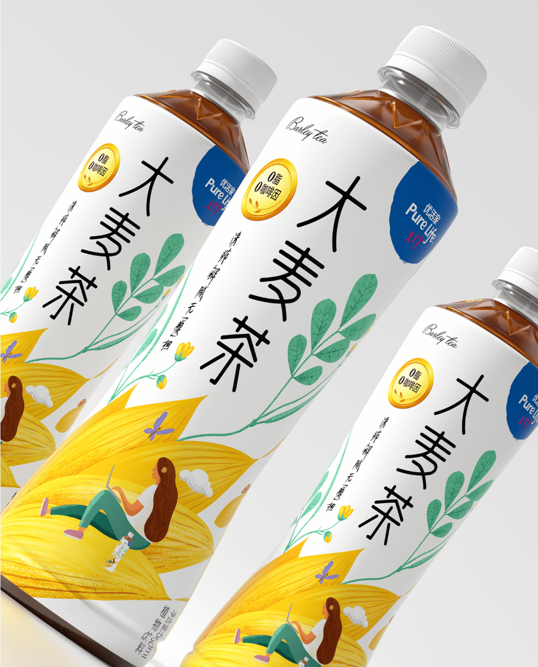life barley tea packaging design青啤优活家大麦茶包装设计xian t