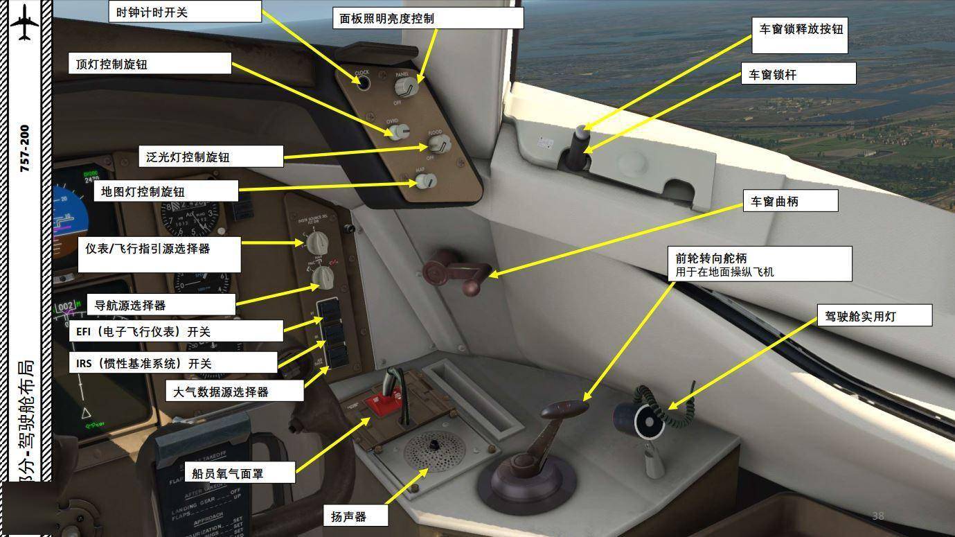 xp11 ff 波音757 中文指南 2.11基座_发动机_控制_车窗