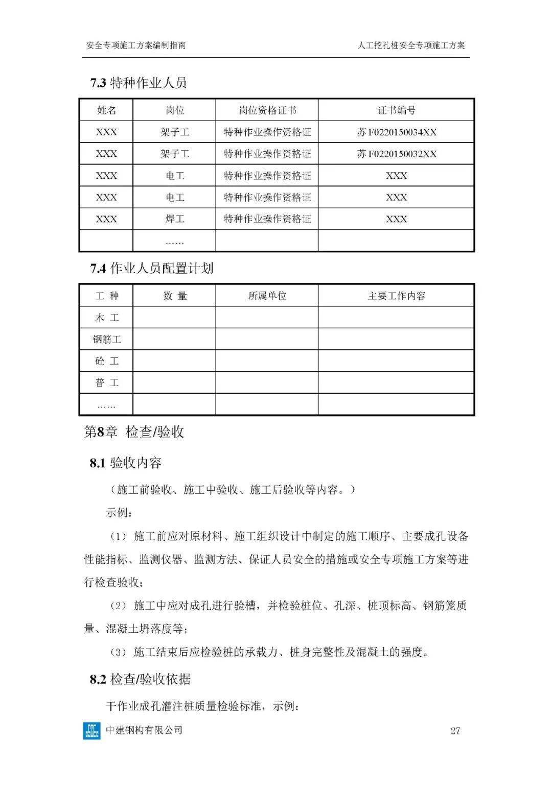 危大工程高峻模板、土石方、基坑工程等23项平安专项施工计划体例指南，354页word版可下载！