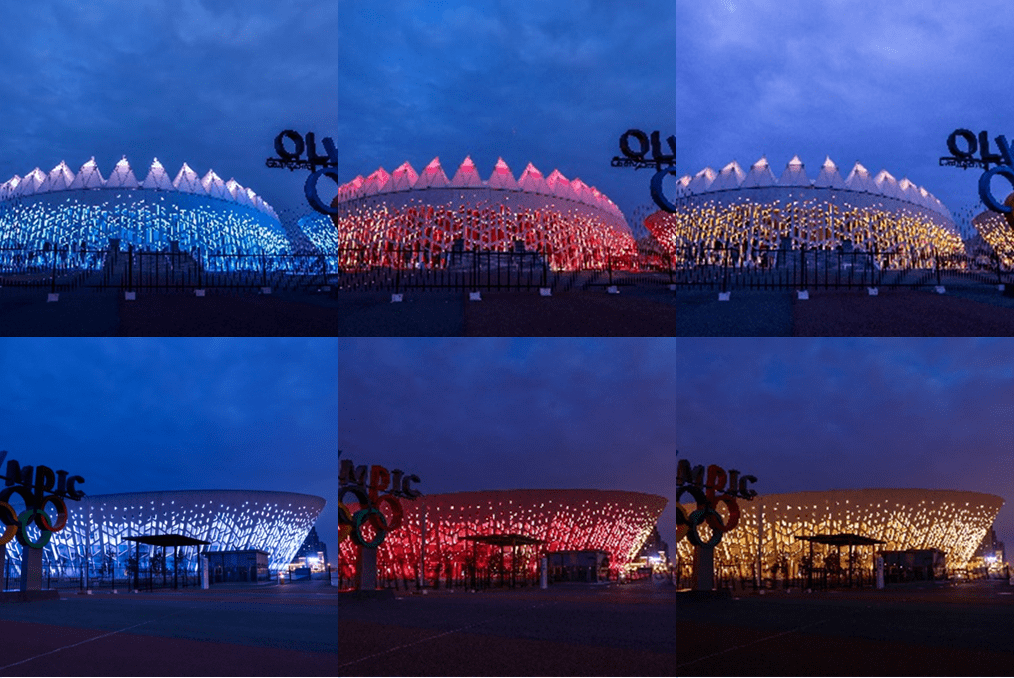 長春奧林匹克公園夜景照明設計|a · 分享_建築_體育_林海