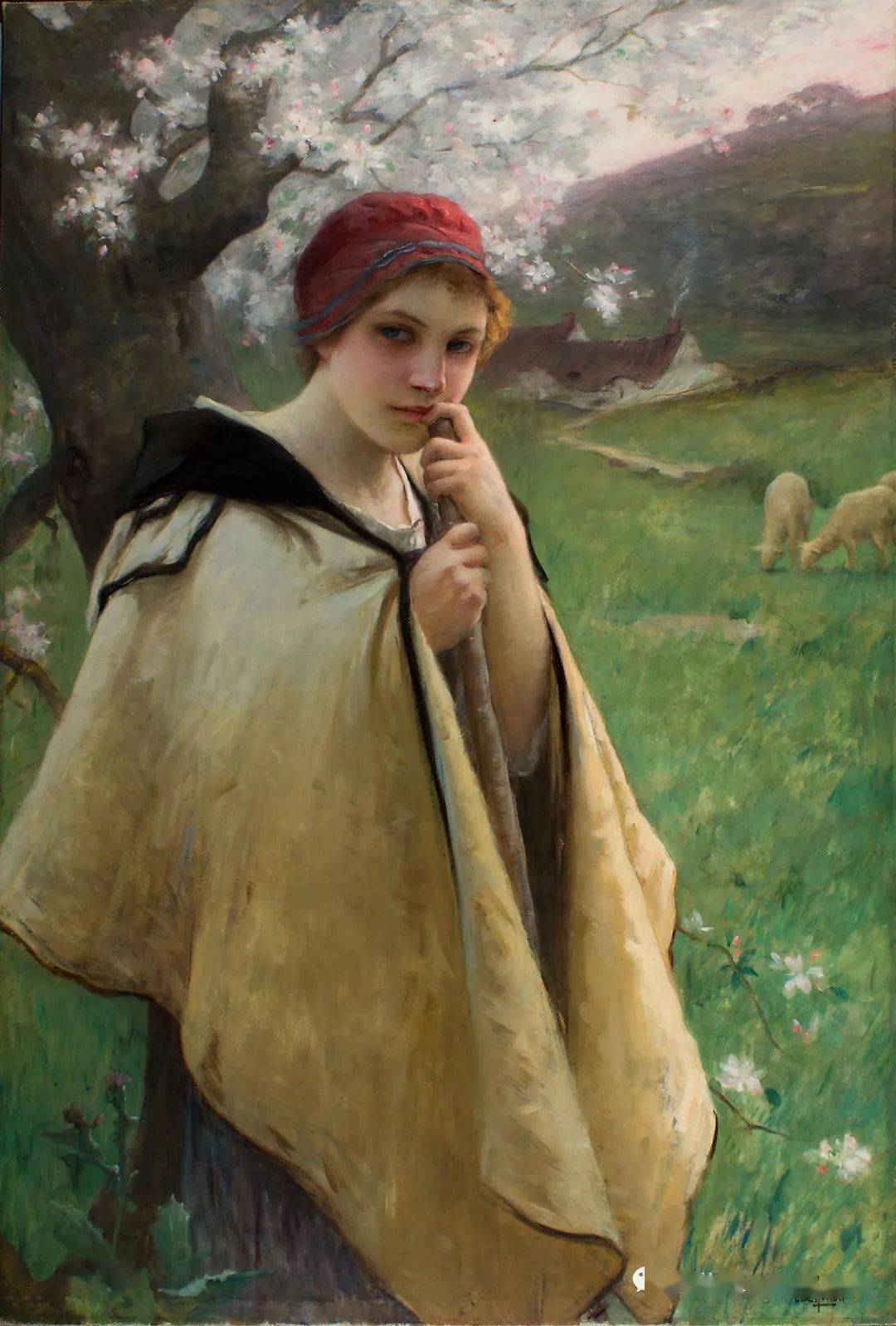 油畫人物欣賞——charles amable lenoir_國展_微信_法國