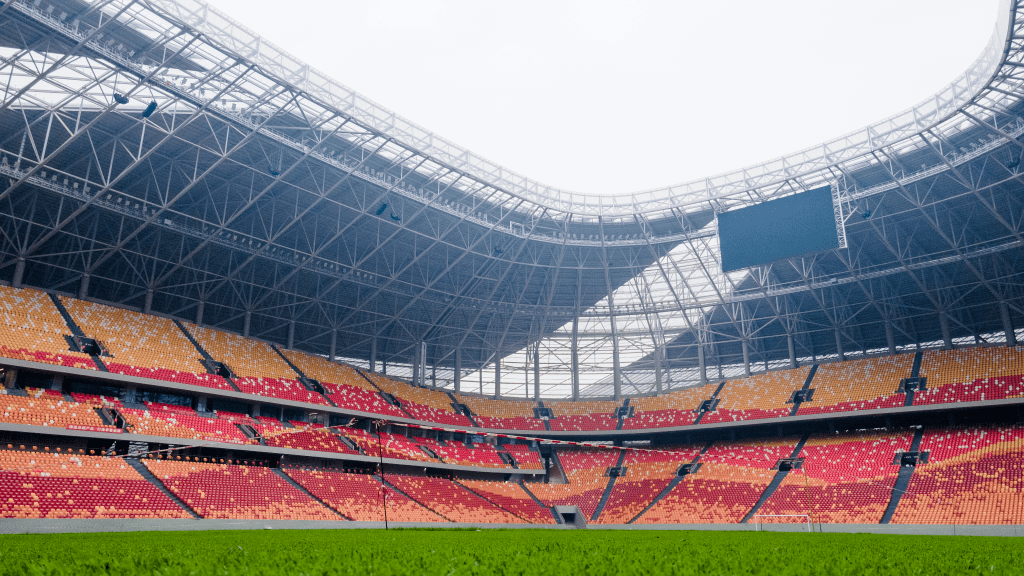 the first professional football stadium in cq completed!