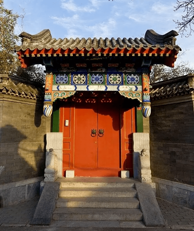 古建之朱门_红色_建筑_大门