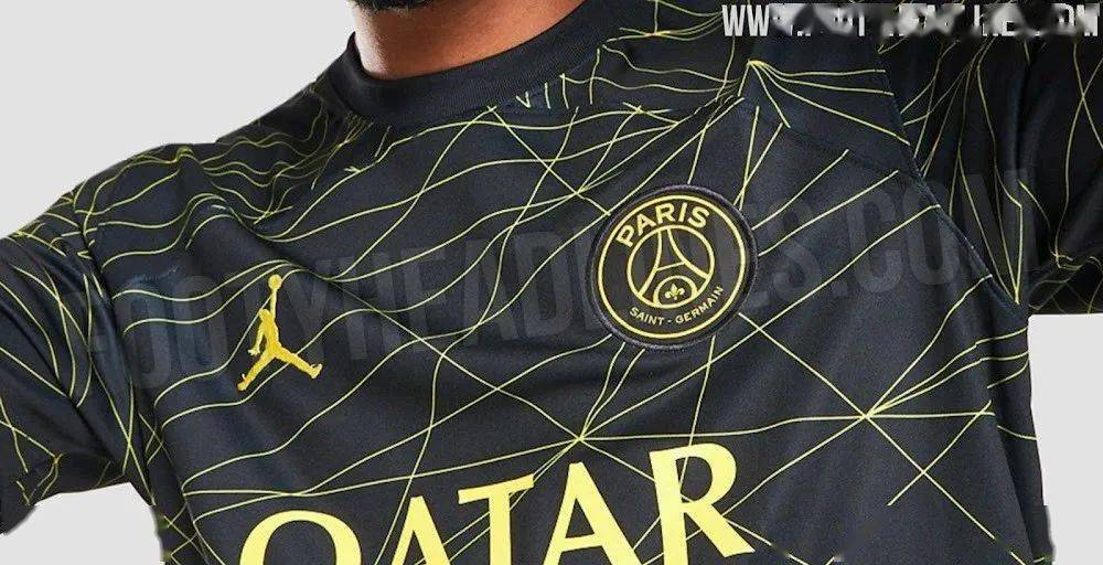 巴黎圣日耳曼2022/23第三客场球衣曝光_jordan_黄色_实物
