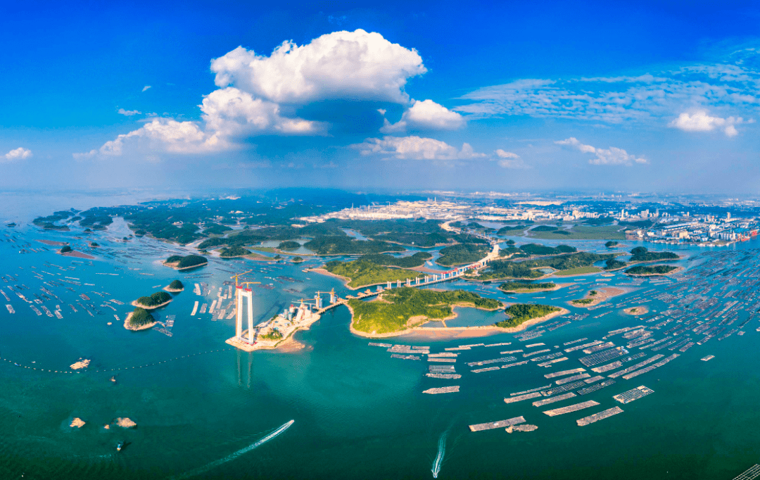 航拍建設中的龍門大橋 圖/何華文 攝龍門大橋是國道g228丹東至東興