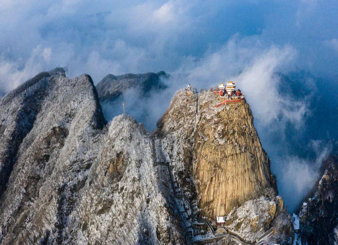 雪后的五朵山,美若人间仙境…与君共赏,冬雪之美!_雪景_中原_畅游