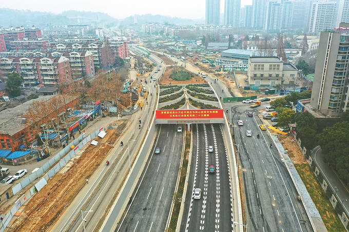 南京铁北鸟瞰. 本报记者 赵亚玲 摄