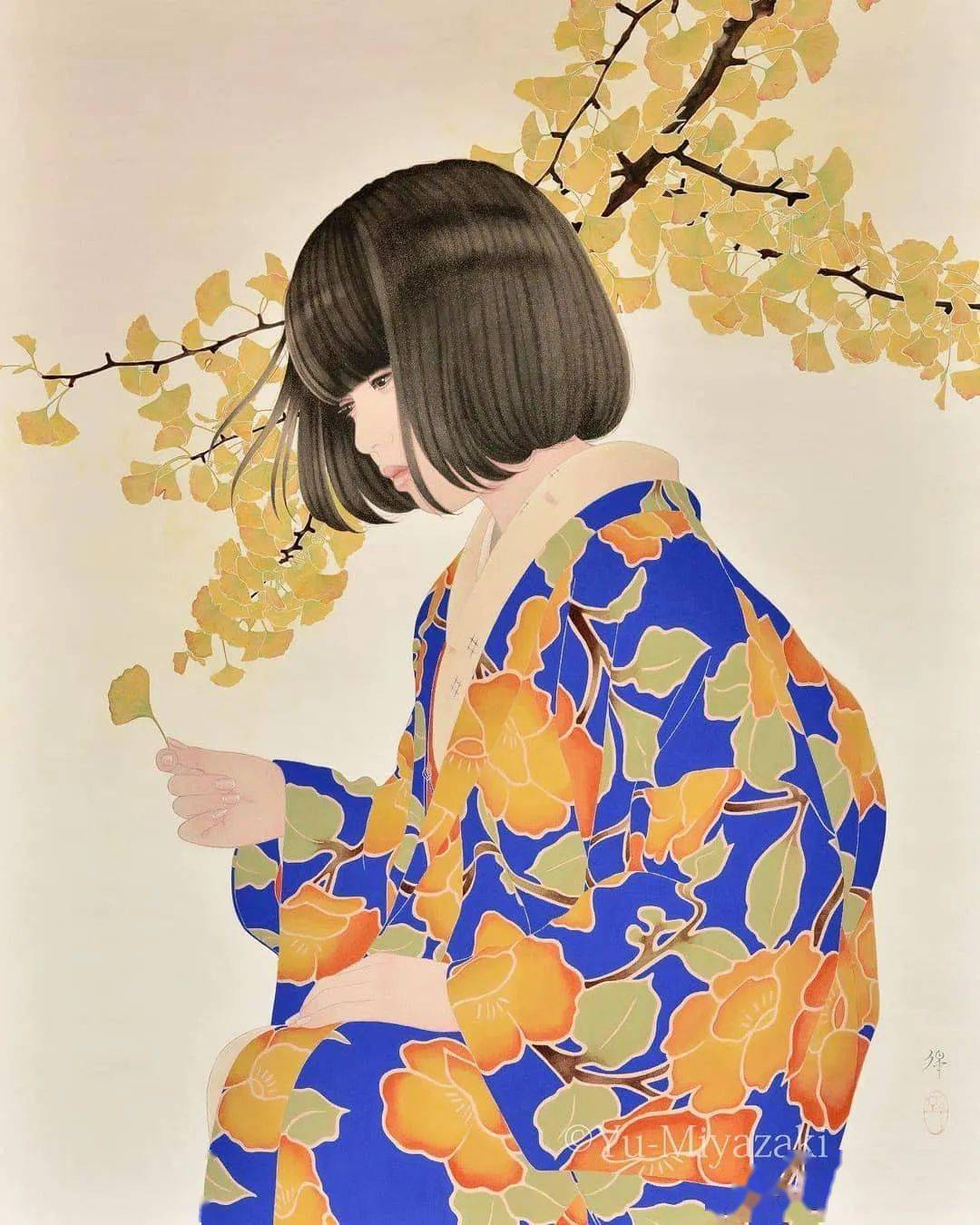 日本女画家笔下魅惑至极的柔美少女,惹人怜爱!
