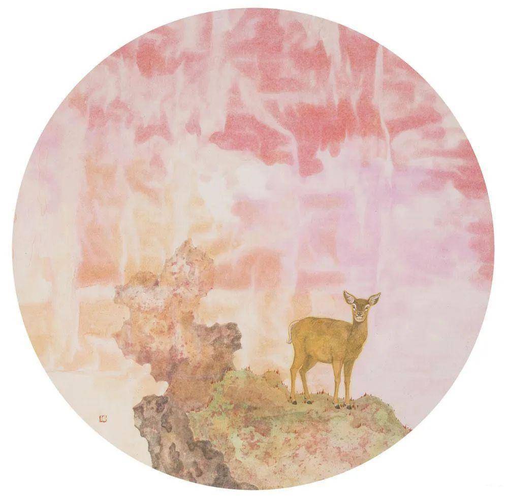 鹿王本生——陈晓峰工笔重彩画_中国画系_自然_审美