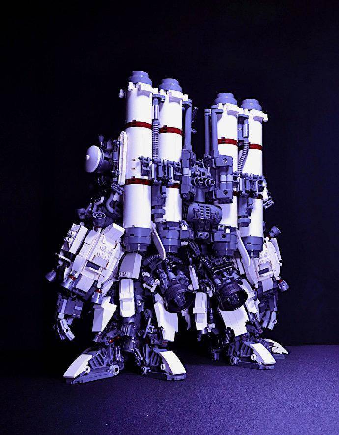 乐高积木制作感应式高机动试验型扎古 67676767_模型_插画