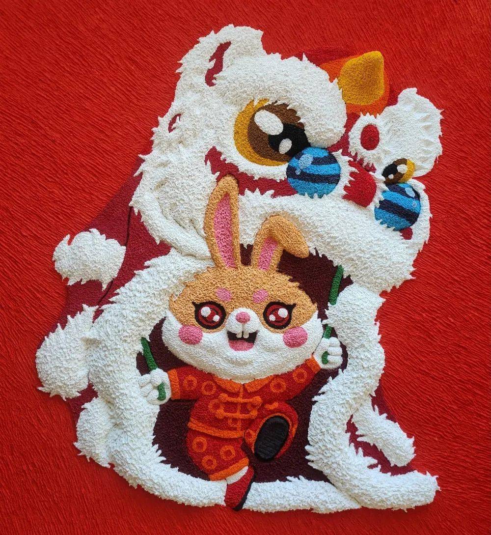 福兔迎新春(六)|玉兔迎春至,看这里的"瑞兔"无极限!_东胜区_指导_绘画