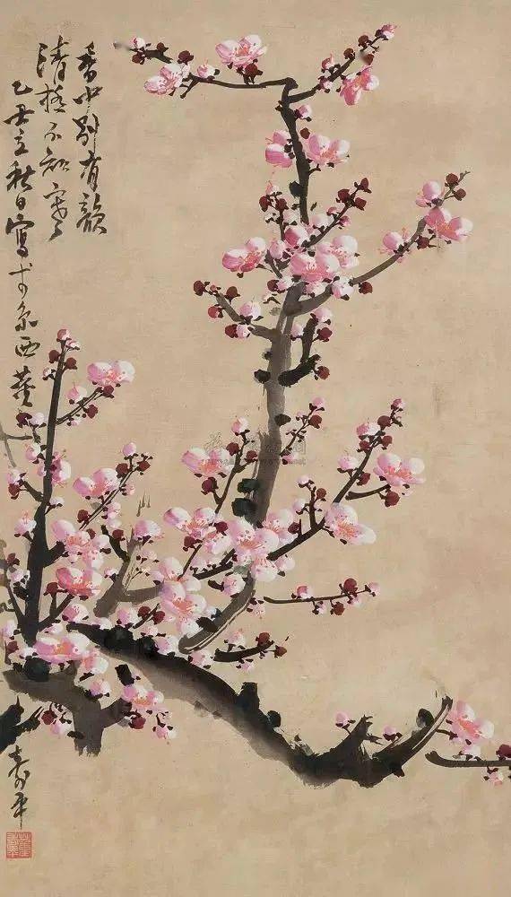名品视界】董寿平先生梅花作品欣赏_搜狐网