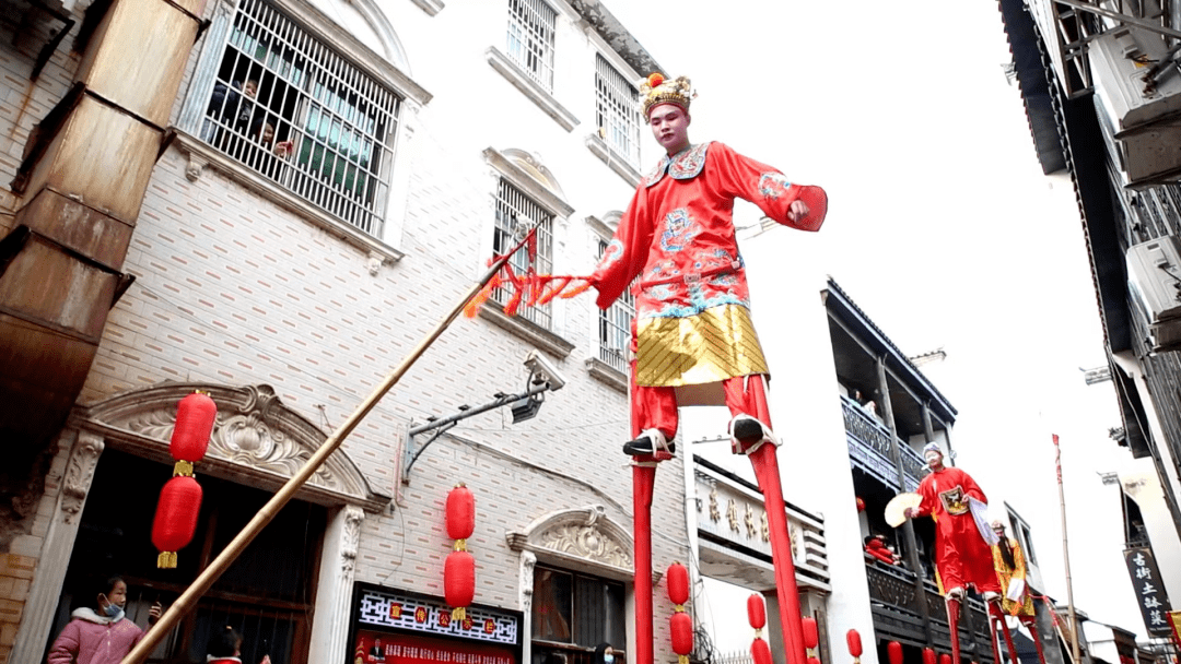 长乐镇高跷图片