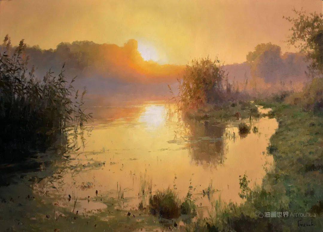 俄罗斯画家罗曼·亚历山德罗维奇·博日科夫的风景油画,其迷人之处