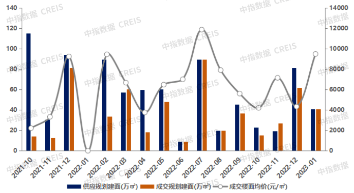 2023年1月佛山房地产企业销售业绩TOP20_数据库_项目_中指