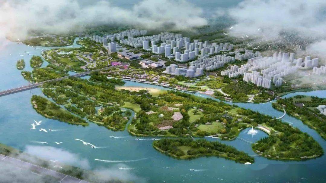 南阳市城乡一体化示范区白河湿地公园设计获金奖_生态_空间