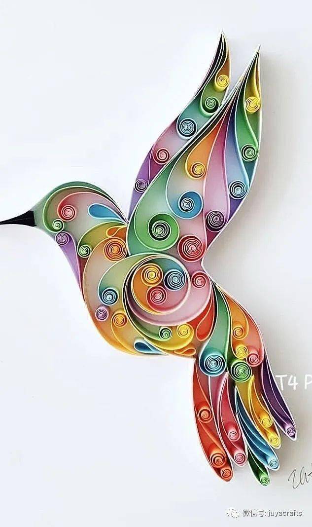 【国外优秀衍纸作品】春回大地,鸟语花香