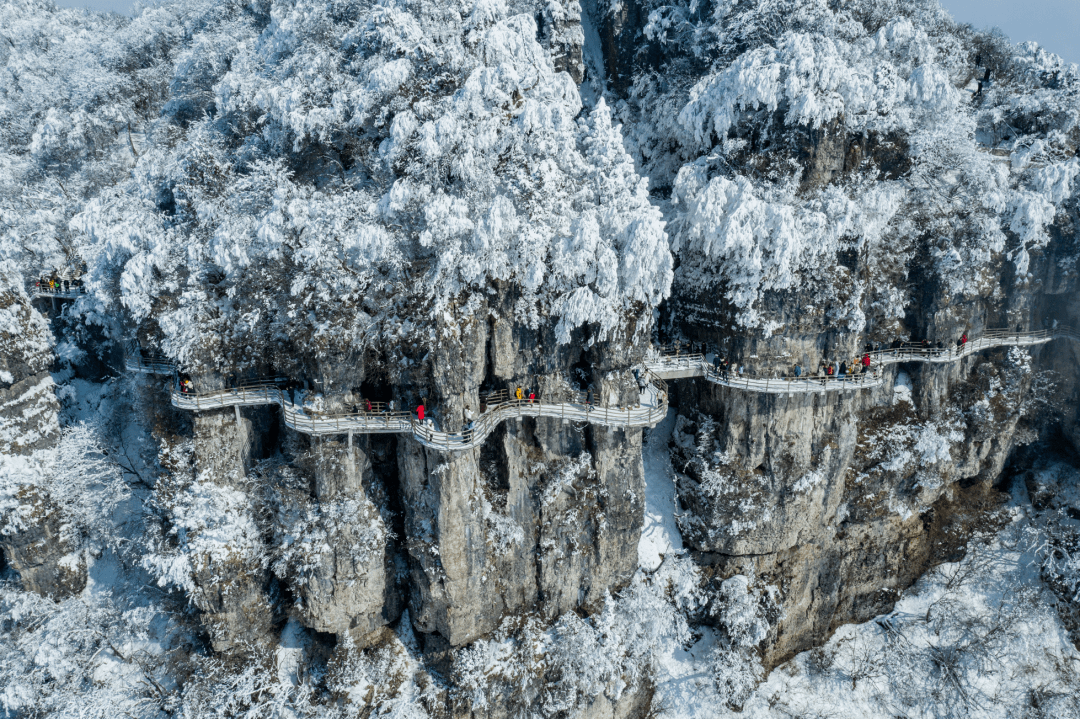 观看龙头山雪景图片