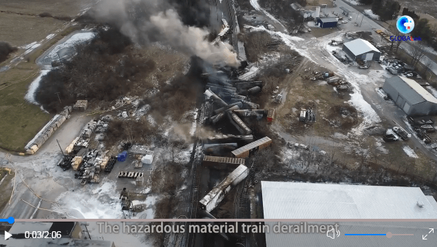 GLOBALink | Questions swirl around U.S. hazmat train derailment_of_涂涌