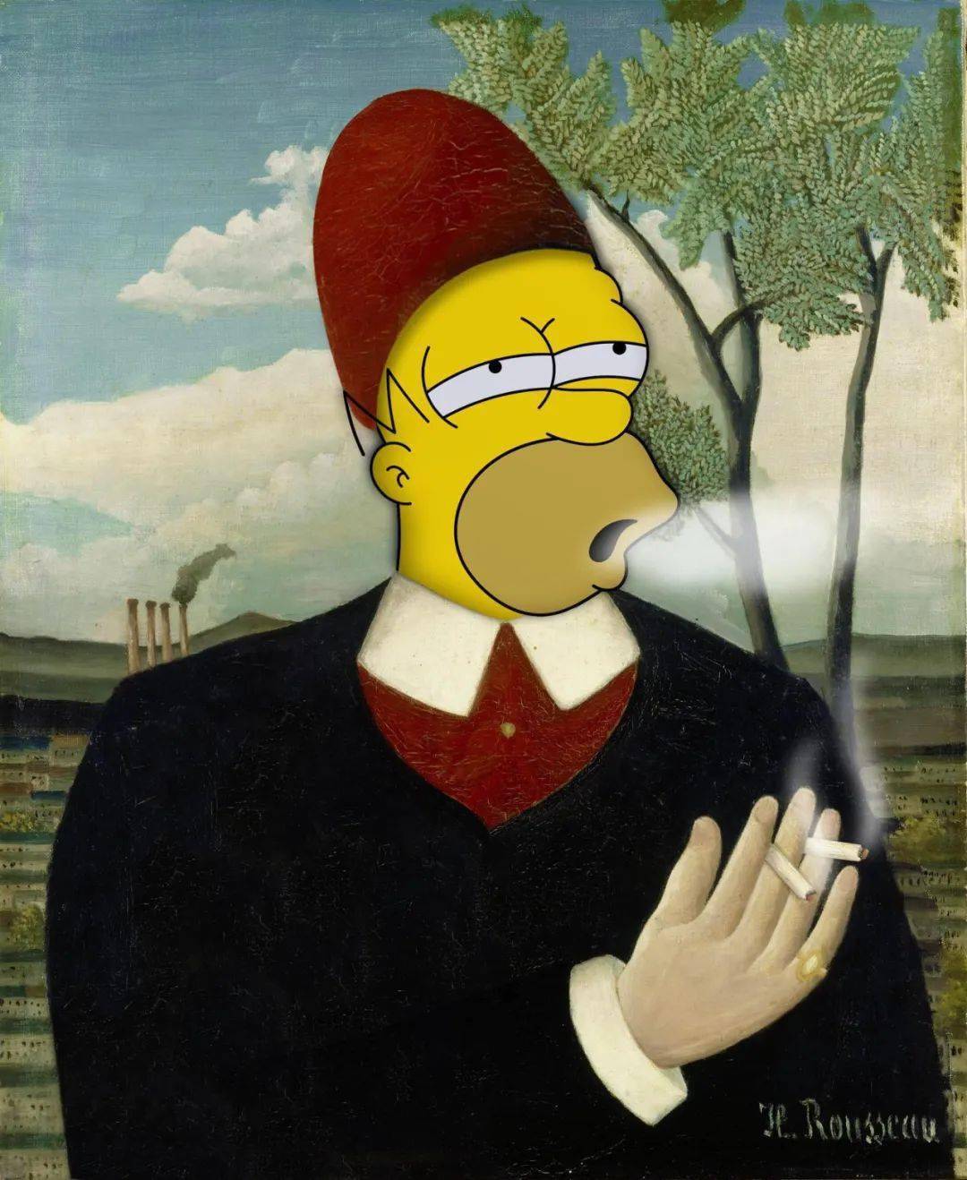 《辛普森一家》与名画融合,让人看不出破绽,乐趣加倍_动画_凯文·_苏