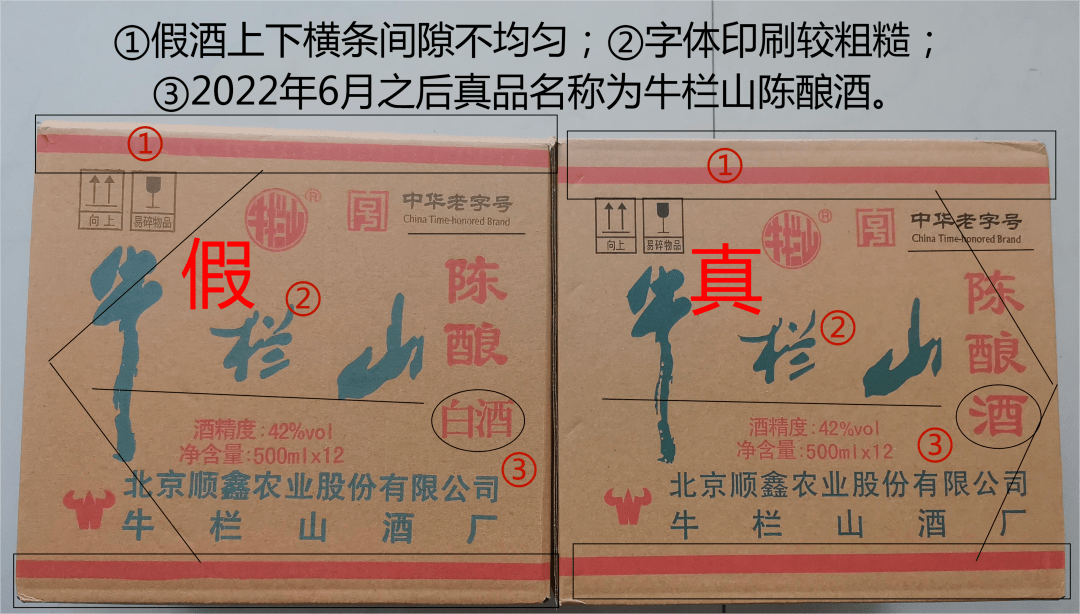 並可以通過以上鑑別要點,辨別一下真偽,如發現購買牛欄山陳釀酒假冒