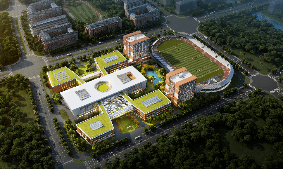 临港华二高中主体结构封顶,力保9月开学!