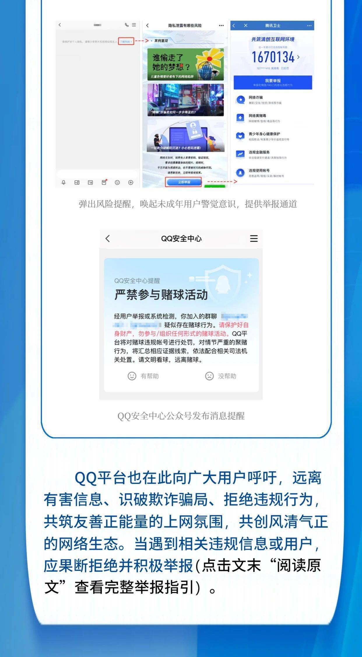 2022年第四时度腾讯QQ处置违规帐号473万个