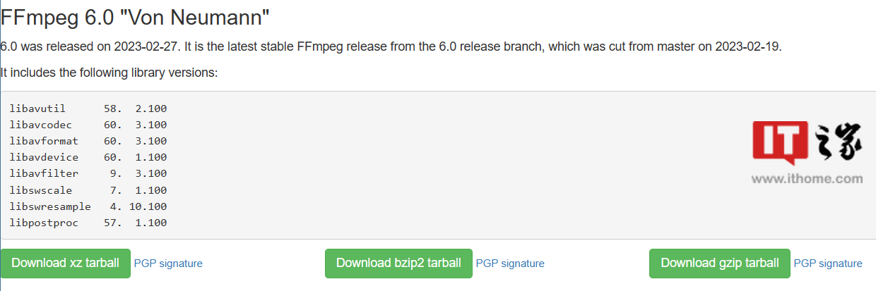 FFmpeg 6.0发布下载 支持在英特尔、英伟达和AMD显卡上实现AV1硬件解码