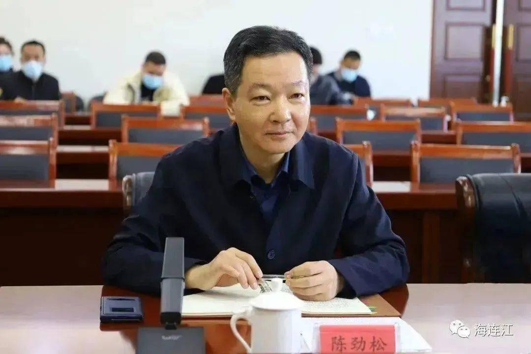 局长林智贤,政委王瑞琅,副局长江常锋,县领导陈劲松,俞传华及相关单位