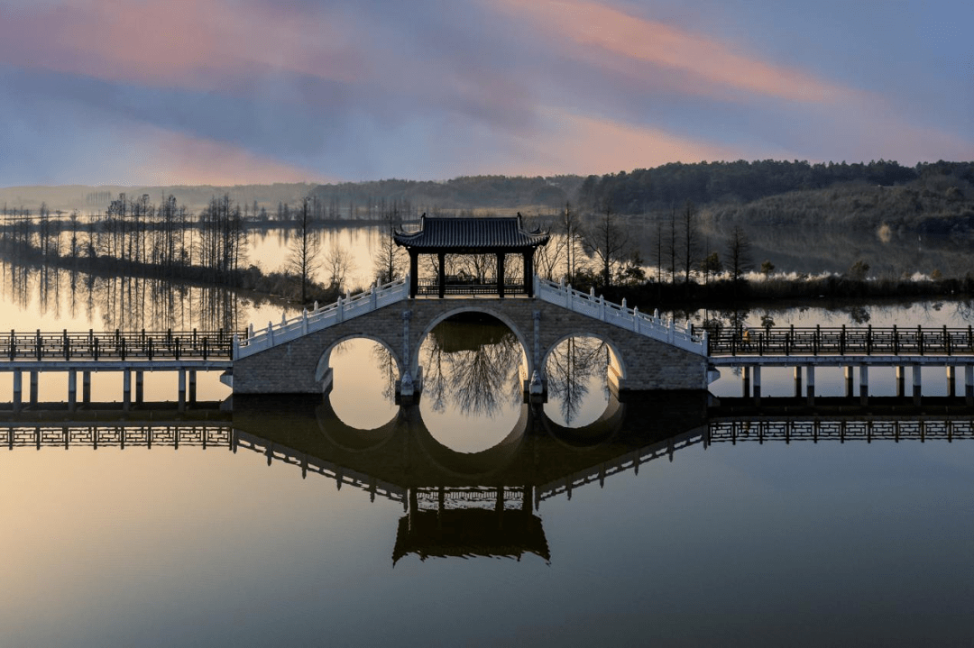 廊桥旖梦 南湖风光_湾沚镇_水梦_生态