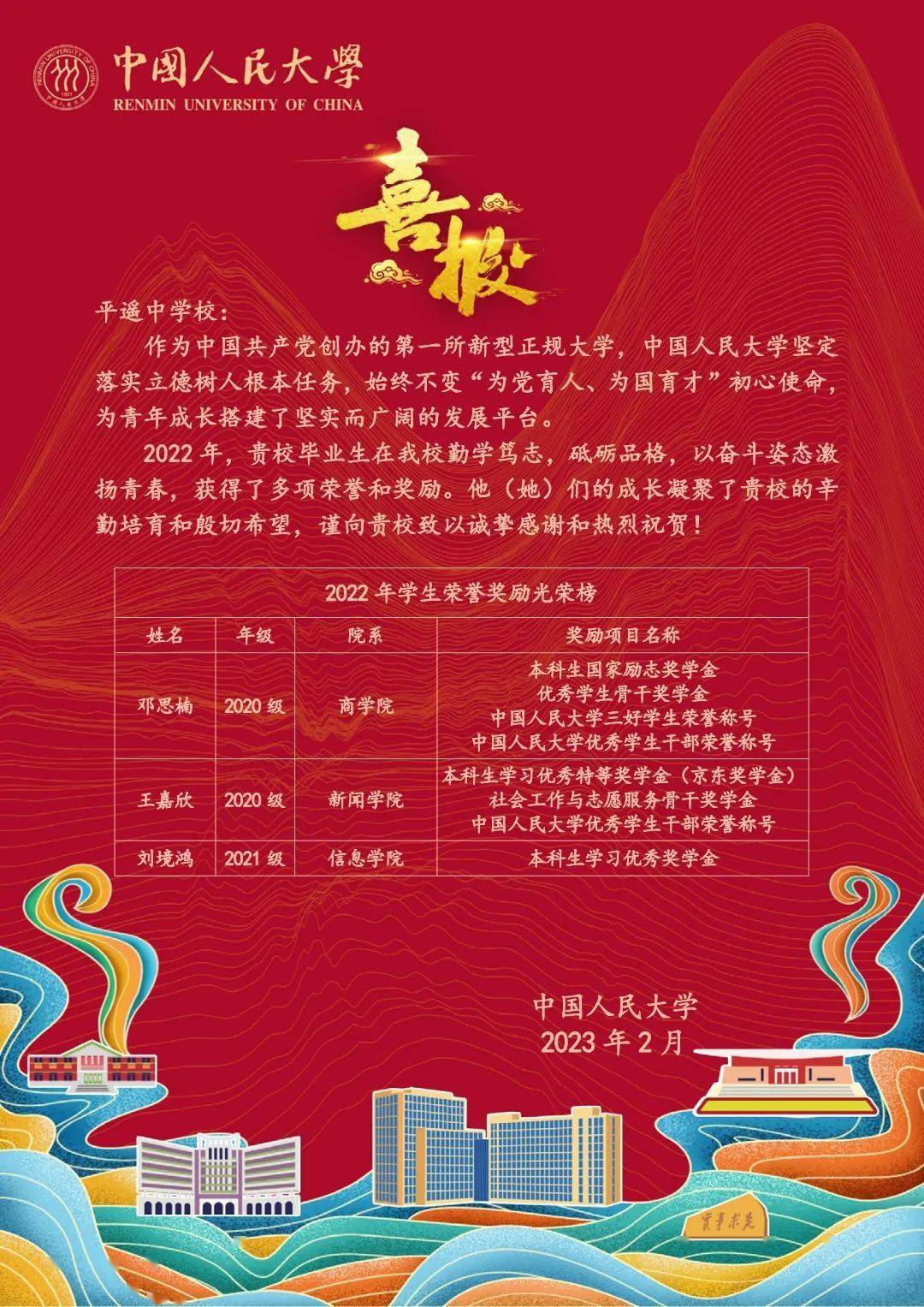 平遥中学传来消息!邓思楠,王嘉欣,刘境鸿!_毕业生_合作_英才