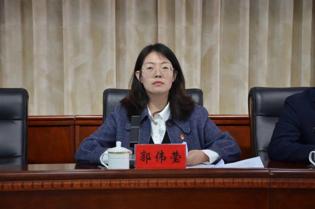 团县委挂职副书记郭伟莹宣读关于2022年度全县共青团述职考核结果的