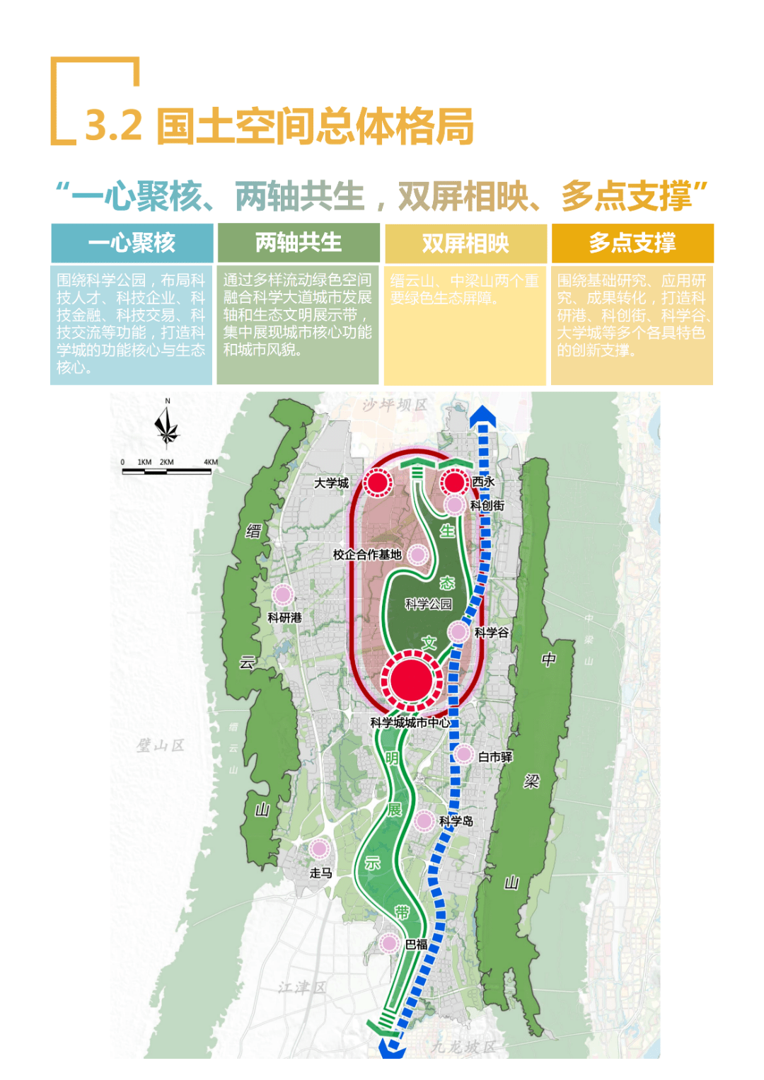 北碚歇马科学城规划图图片